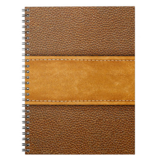 Läderluxe: Stitched Brown Elegance Anteckningsbok