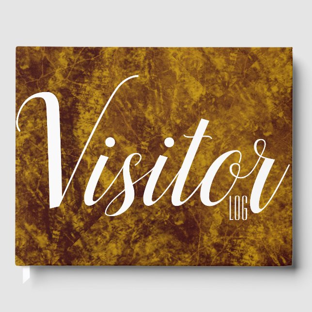 Lädermarmor | Visitor Log-handbok Gästböcker (Framsida)