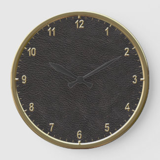 Lädermönster 10,75", stor klocka