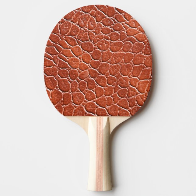 Lädermönster Pingisracket (Framsidan)