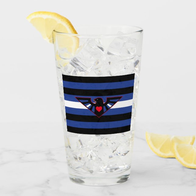 Läderörn Stolthetsflagga Glaskopp (Framsida Ice)