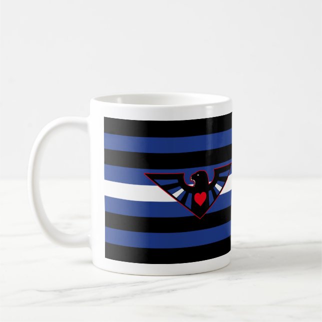 Läderörn Stolthetsflagga Kaffemugg (Vänster)