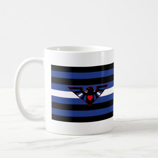 Läderörn Stolthetsflagga Kaffemugg (Vänster)