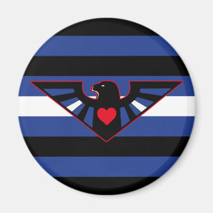 Läderörn Stolthetsflagga Magnet