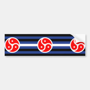 Läderövning Pride Flagga Bildekal