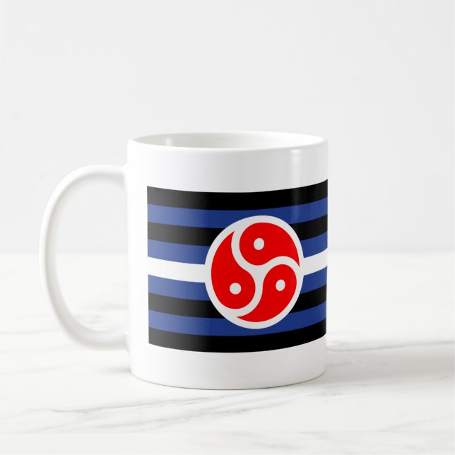 Läderövning Pride Flagga Kaffemugg (Vänster)