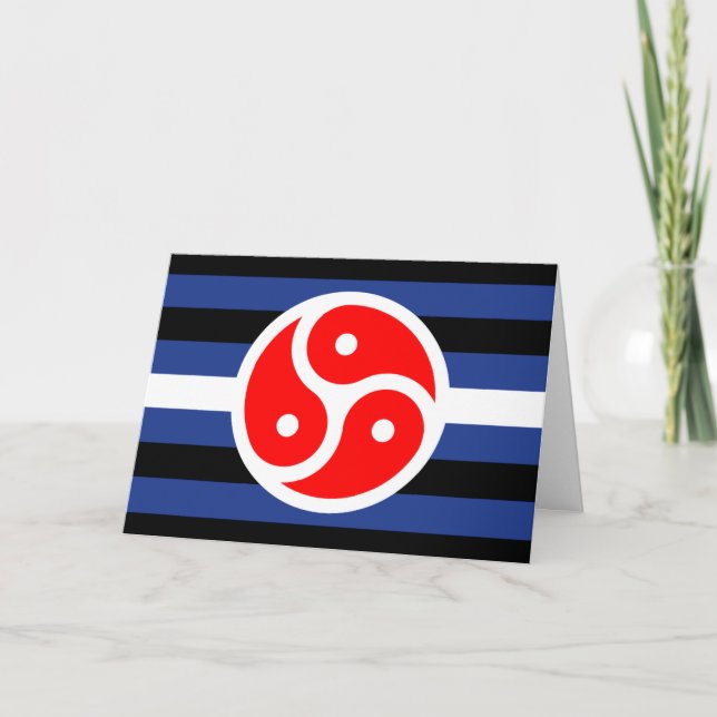 Läderövning Pride Flagga Kort (Framsida)