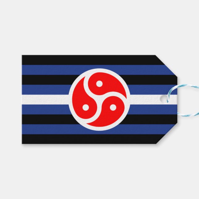 Läderövning Pride Flagga Presentetikett (Framsidan (Horisontell))