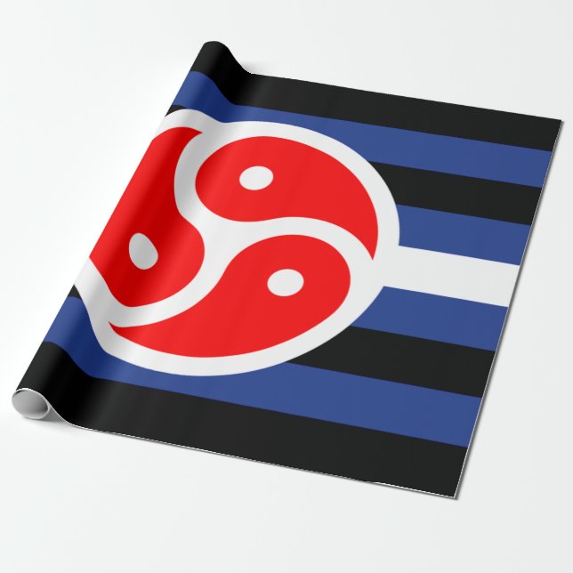 Läderövning Pride Flagga Presentpapper (Utrullad)