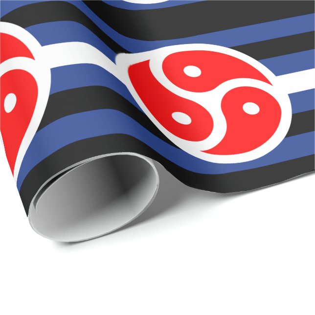 Läderövning Pride Flagga Presentpapper (Rullad Hörn)