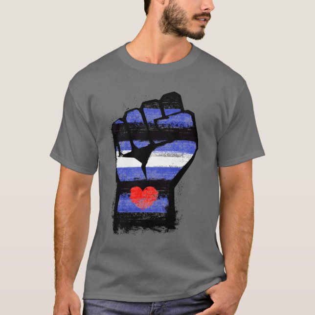 LäderPride - fist T Shirt (Framsida)