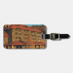 Läderresaggage-etikett Bagagebricka
