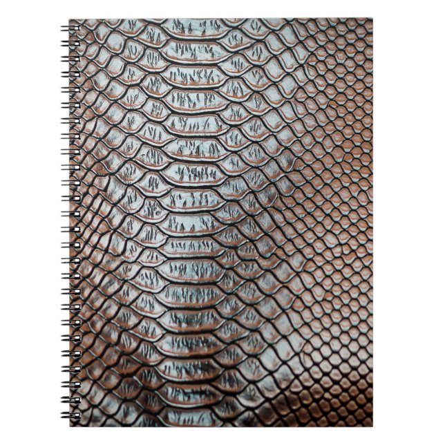 Läderskinn, texturerad bakgrund anteckningsbok (Framsidan)