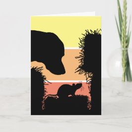 Lädersökspresentkort för hundsporten Scent Work Kort