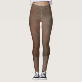 Läderstift, brun. leggings