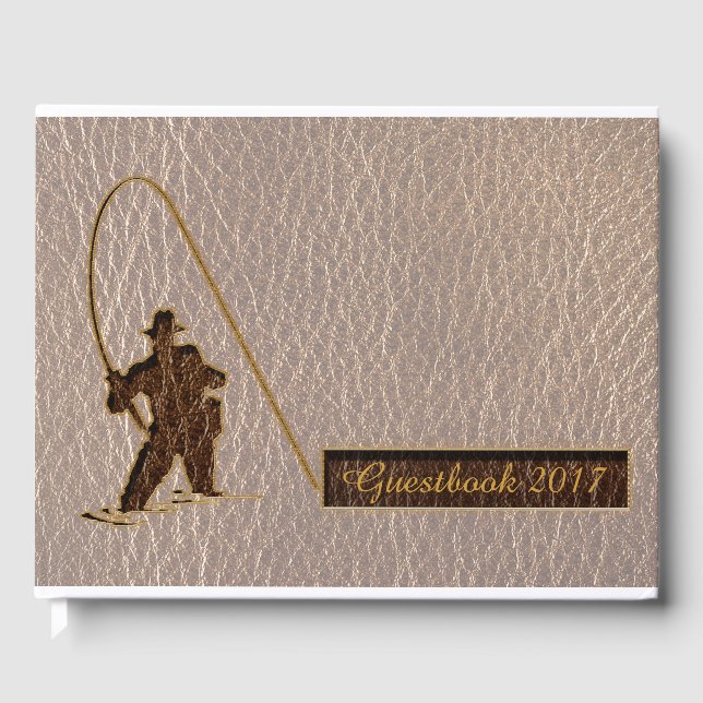 Läderstift Fiskare Soft Gästböcker (Framsida)
