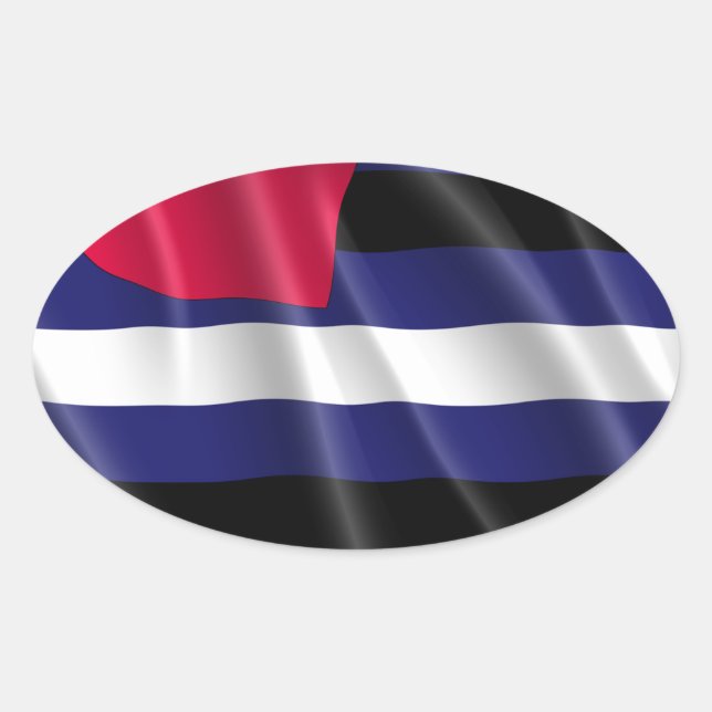 LÄDERSTOLTHET OVALT KLISTERMÄRKE (Framsida)