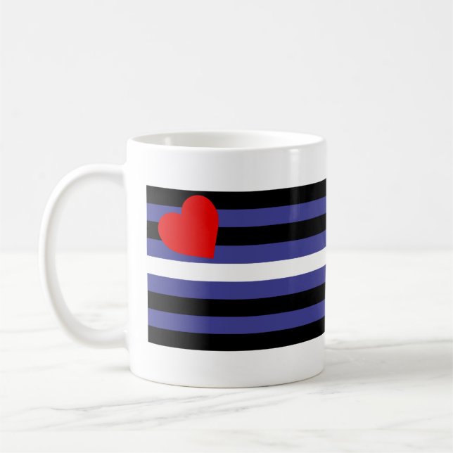 Läderstolthetsflagga Kaffemugg (Vänster)