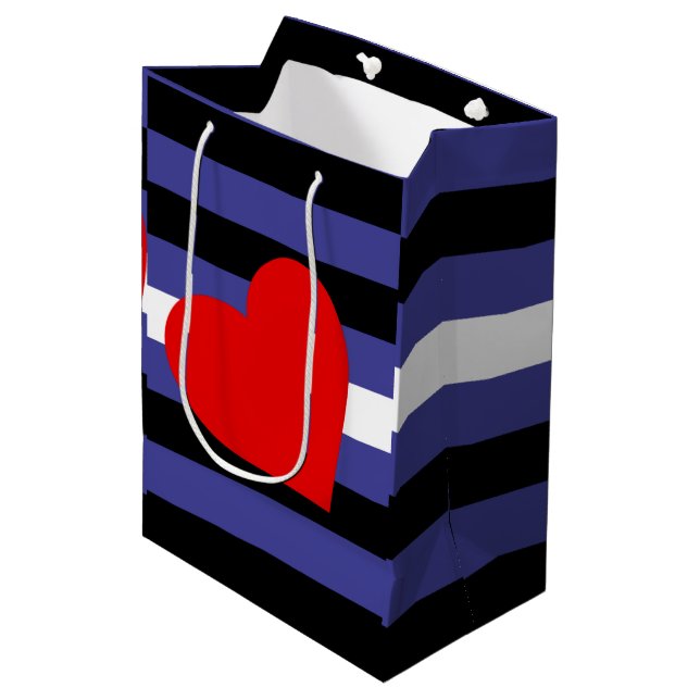 Läderstolthetsflagga och hjärta (Framsidan Vinklad)