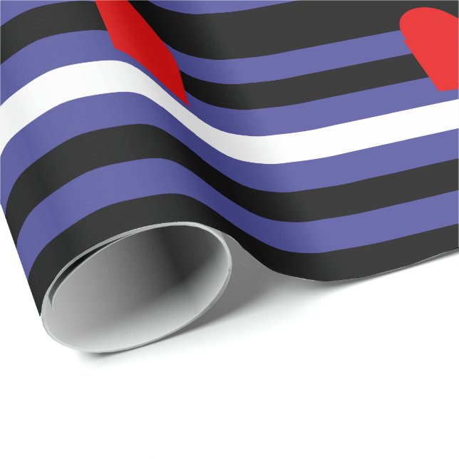 Läderstolthetsflagga Presentpapper (Rullad Hörn)