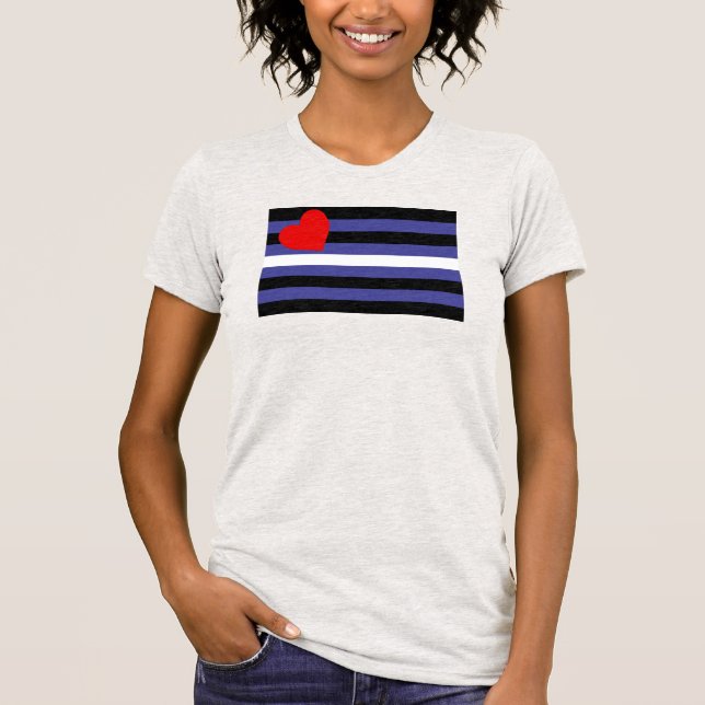 Läderstolthetsflagga T Shirt (Framsida)