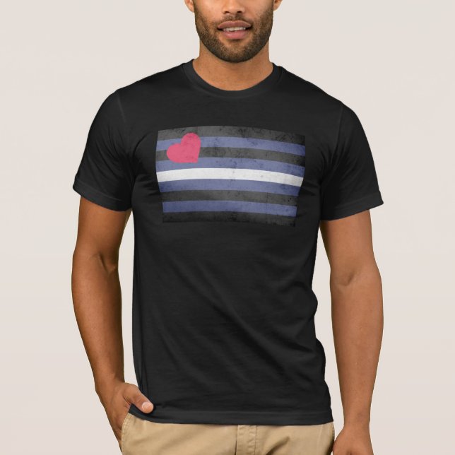Läderstolthetsflagga T-shirt (Framsida)