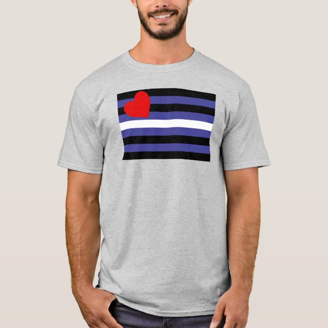 Läderstolthetsflagga T Shirt (Framsida)
