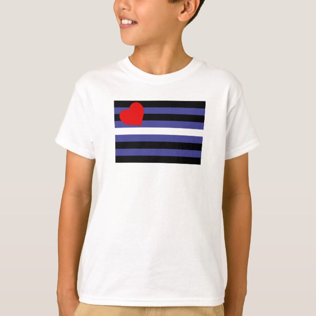 Läderstolthetsflagga T Shirt (Framsida)