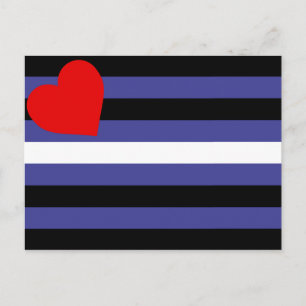 Läderstolthetsflagga Vykort