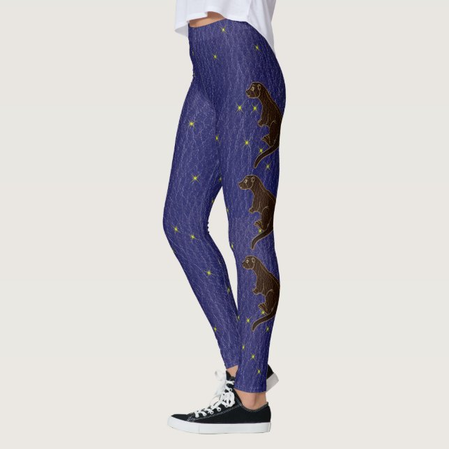 Läderutkik, inhemsk amerikansk zodiak leggings (Vänster)