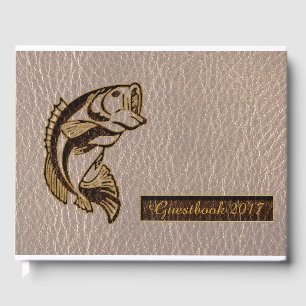 Läderutseende fisk mjuk gästböcker