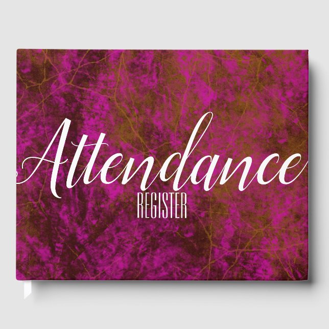 Läderutseende rosa faux | Närvaroregister Gästböcker (Framsida)