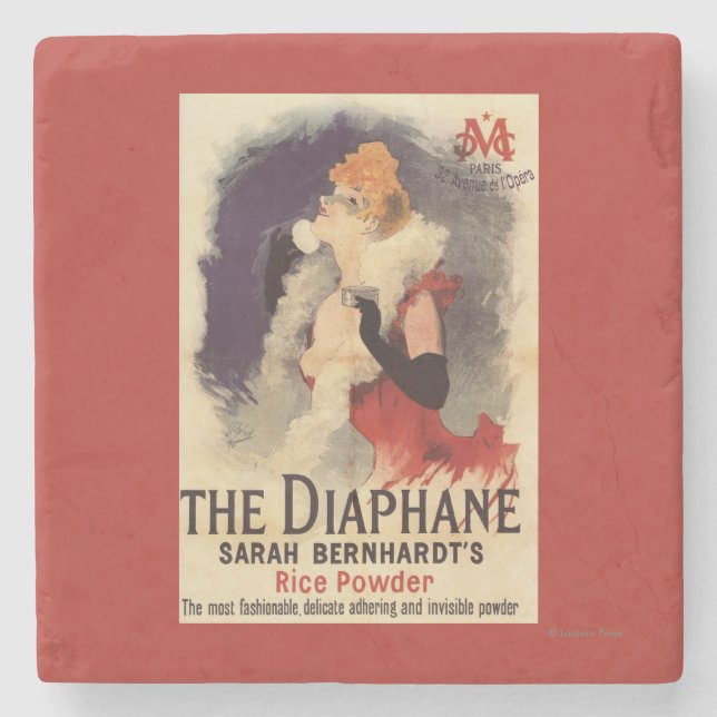 LaDiaphane kvinna som pudrar ansiktePromoaffischen Underlägg Sten (Framsidan)