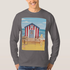 ladie på stranden t shirt