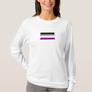 Ladie's Asexuellt Flagga t-shirt