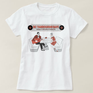 Ladies BO TAMBOURiNE CAFE T Shirt