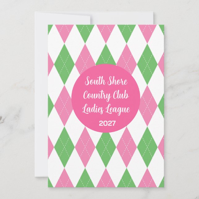 Ladies Golf League Invitation Inbjudningar (Framsida)