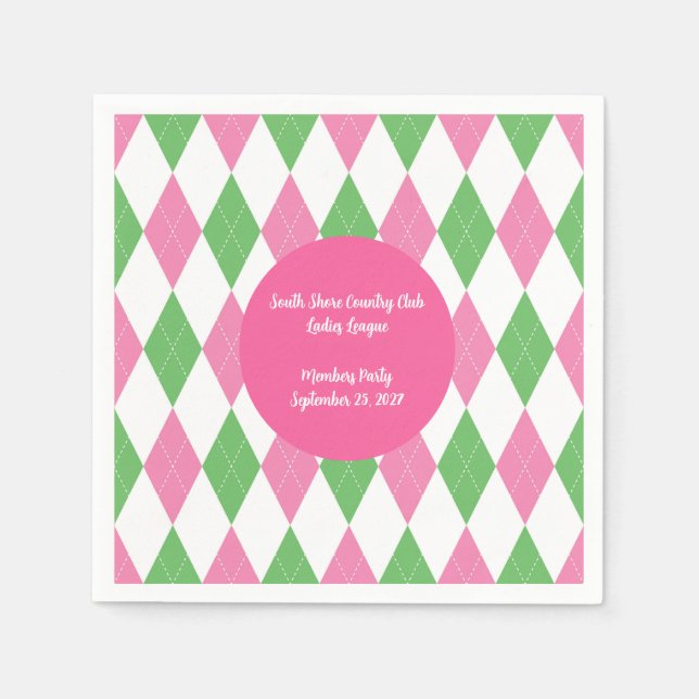 Ladies Golf League Party Napkins Pappersservett (Framsidan)