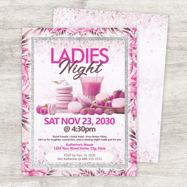 Ladies Night Party Pink Flyer Template (Skapare uppladdad)