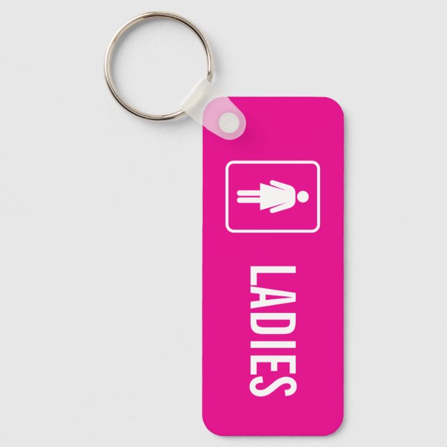 Ladies Toilet Keychain Nyckelring (Framsida)