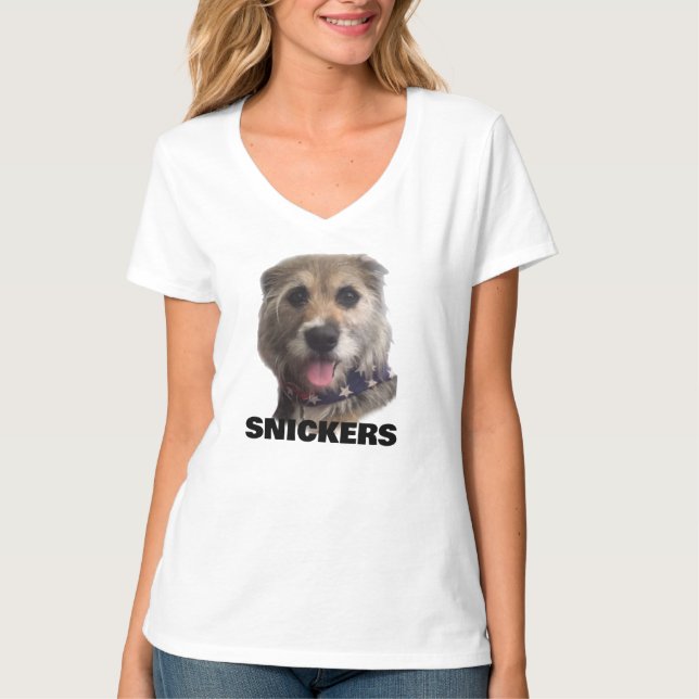 LADIES V NECK T SHIRT (Framsida)