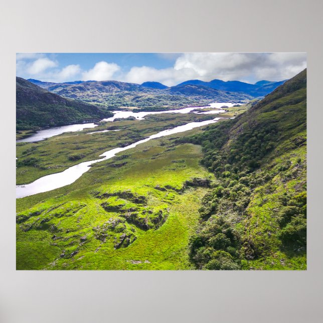 Ladies View Killarney Irish Landscape Nature Print Poster (Framsidan)