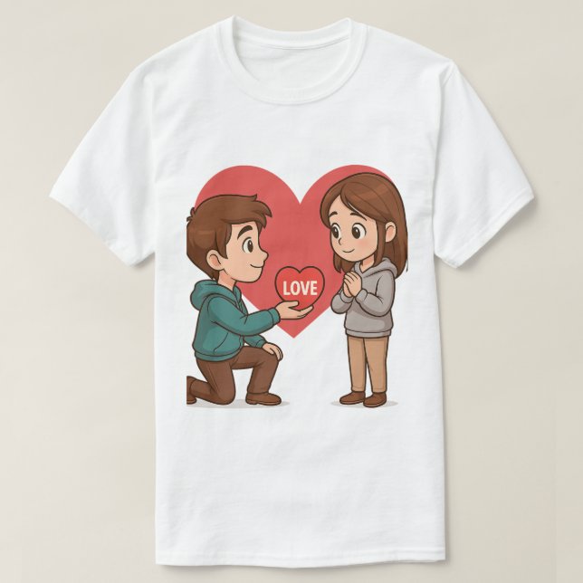 Ladka aur ladki dil t shirt (Design framsida)