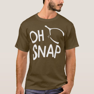 Lädny Oh Snap Thanksgiving Turkey Cute Wishbone Bo T Shirt