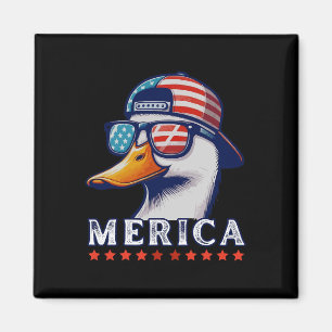 Lädny Patriotic Anka Älskare 4:e juli, Anka Magnet