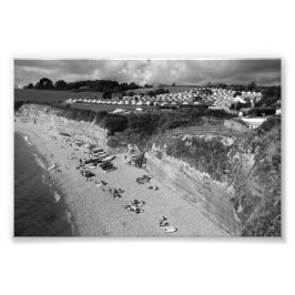 Ladram Bay Jurassic Kusten Devon England Fototryck
