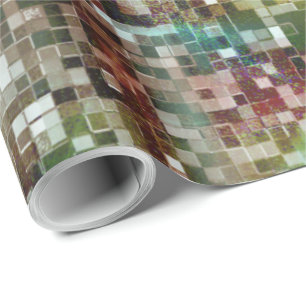 Ladrilho vermelho manchado com tinta spray presentpapper