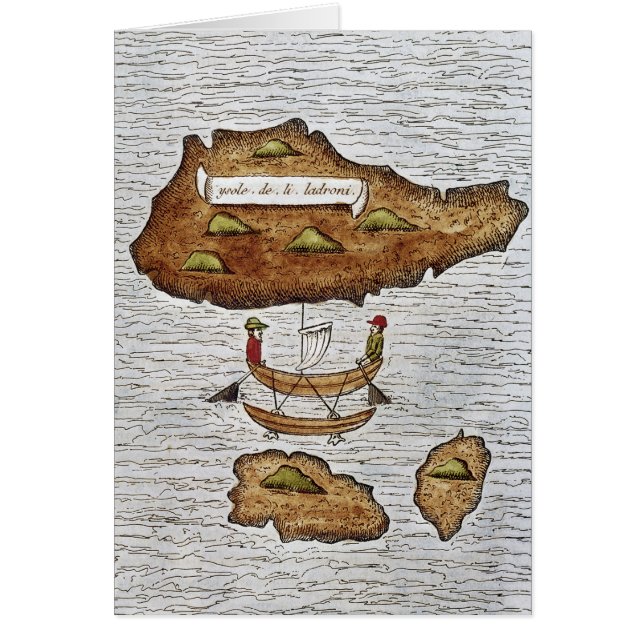LADRONE-ÖARNA HÄLSNINGSKORT (Framsidan)