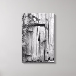 Ladudörr med träd Canvas Print
