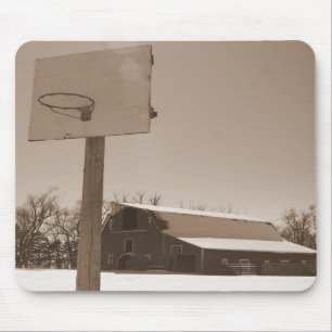 Ladugård- och basketringsepia tonar mousepad musmatta
